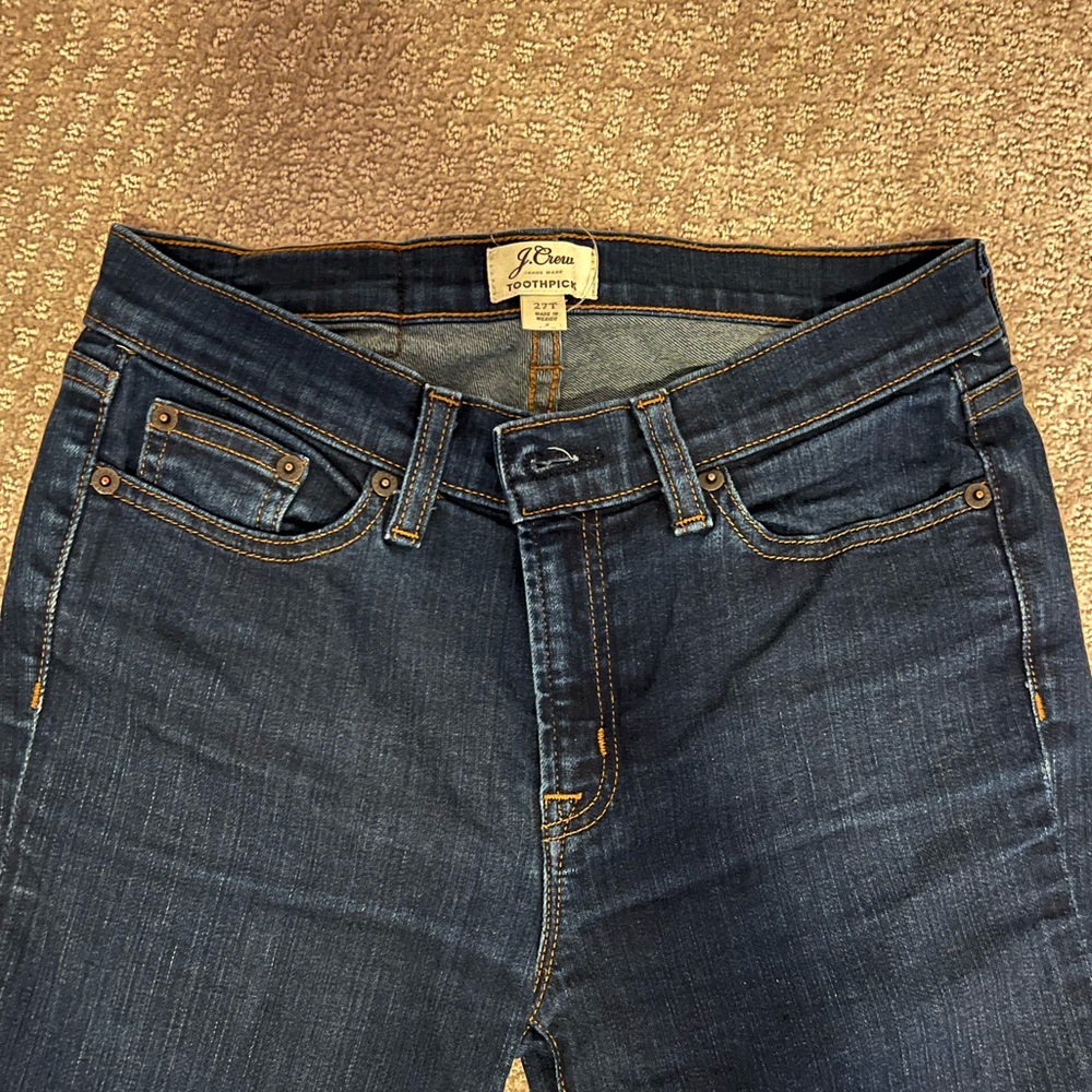 J. Crew Blue Jeans.  Size 27 Tall.